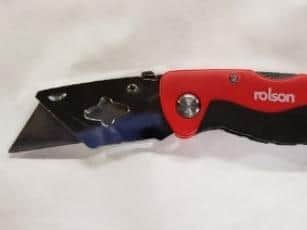 The blade was seized by officers in Armley (Photo: WYP)