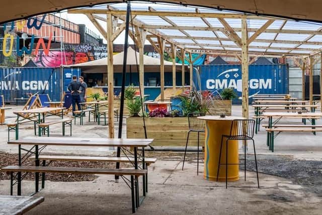 Chow Down Festival is being held in the Temple Arches in Leeds.