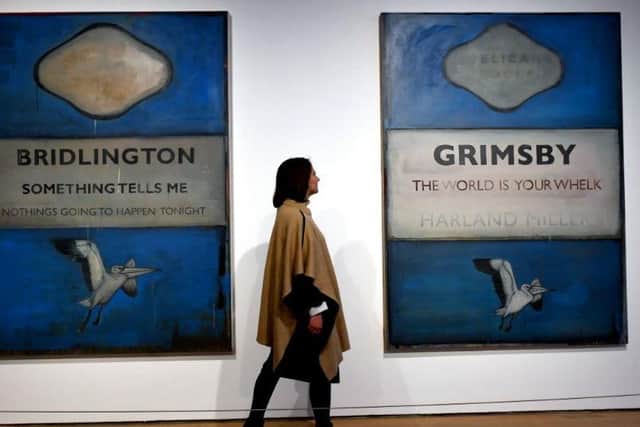 Becky Gee, Curator of Fine Art at York Art Galler,y in the new Harland Miiller exhibition at York Art Gallery. Picture: Gary Longbottom