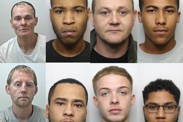 (Clockwise from top left) Adam Saunders, Jordan Gill Smith, Craig Davidson, Dakari Brown, David Sharples, Jordan Cogan, Connor Langford, Kaydee Cogan.