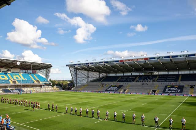 Players picturerd at Emerald Headingley Stadium ahead of the Betfred Super League  Huddersfield Giants v Leeds Rhinos  fixture on August 2.

Picture: Alex Whitehead/SWpix.com