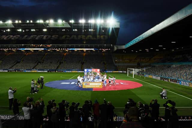 ALL OF THE LIGHTS - Leeds United's floodlights will need upgrading for Premier League broadcast requirements. Pic: GETTY