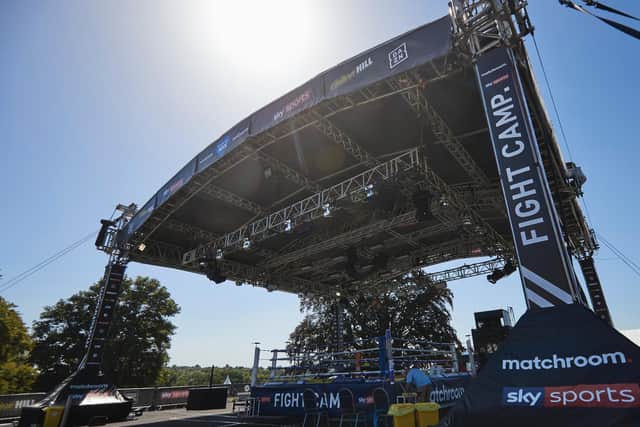 FIGHT CAMP: Promoter Eddie Hearn is hosting fights in his back garden while supporters are banned from events. Picture: Mark Robinson.