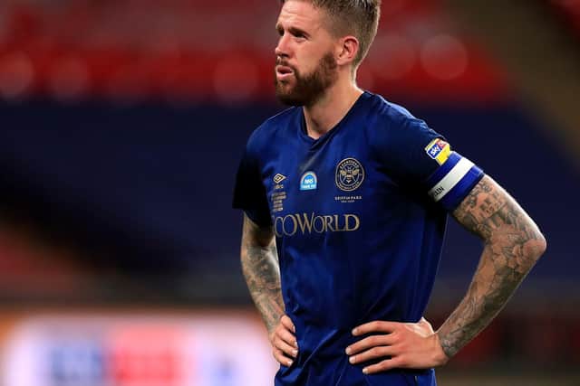 TOUGH TO TAKE: Brentford captain Pontus Jansson after his side's defeat to Fulham in the Championship play-off final at Wembley. Picture by Mike Egerton/PA Wire.