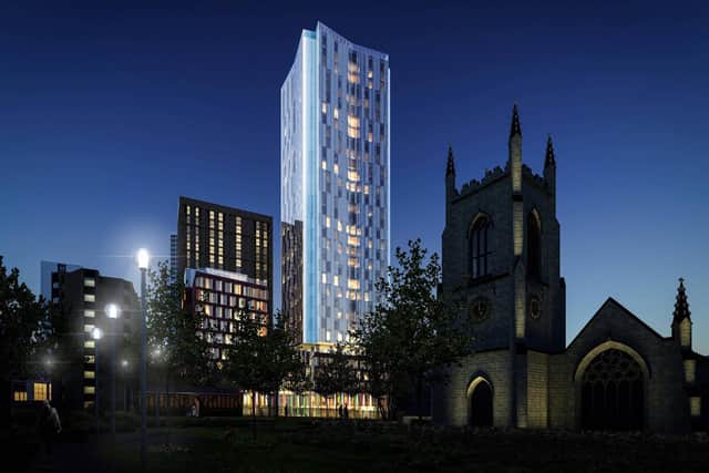An artist's impression of the proposed tower.
