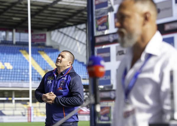 Wakefield coach Chris Chester sees his side's fightback against Wigan fall agonisingly short. Picture: Allan McKenzie/SWpix.com.
