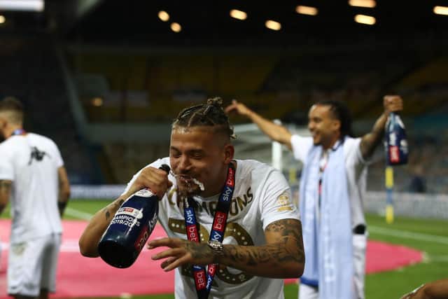 CHAMPAGNE FOOTBALL: Has taken Kalvin Phillips, above, and Leeds United to the Premier League as Championship title winners. Picture by Tim Goode/PA Wire.