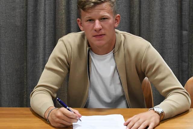 NEW CONTRACT: For Leeds United's 18-year-old Polish midfielder Mateusz Bogusz. Picture by Leeds United.