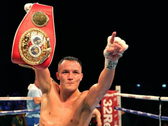 FEELING CHAMPION: IBF featherweight champion Josh Warrington revealed watching his beloved Leeds United earn promotion. Picture: Richard Sellers/PA Wire.