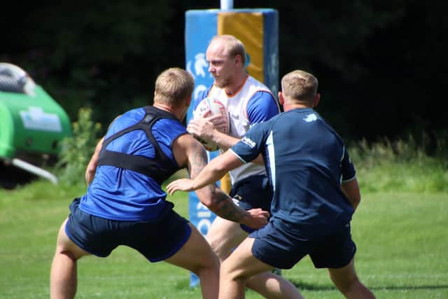 Rhys Evans at training. Picture by Varley Picture Agency.