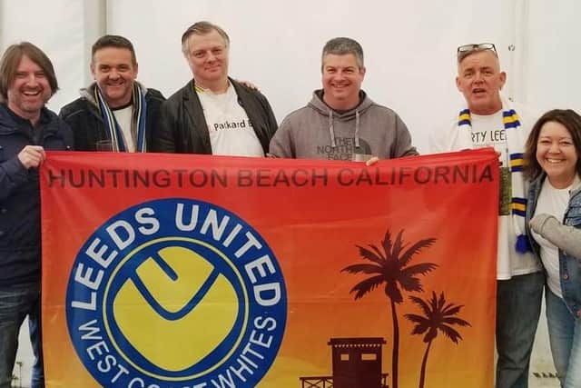 Leeds United Americas West Coast Whites supporters group.