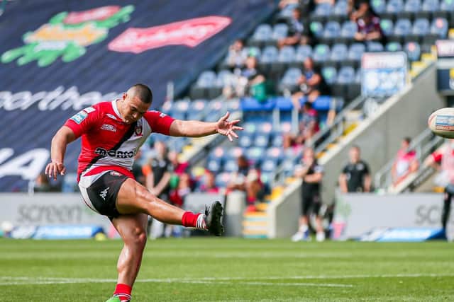 Former Rhino Tuin Lolohea was outstanding for Salford against Hull last week. Richard Agar admits he has sympathy for the Red Devils. Picture by Alex Whitehead SWpix.com.
