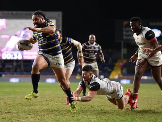 Konrad Hurrell is back in contention for Rhinos. Picture by Jonathan Gawthorpe