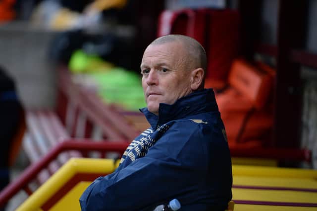 LAST ACT: David Hockaday during his sixth and final game as head coach of Leeds United as the club exited the Capital One Cup at Bradford City. Photo by Nigel Roddis/Getty Images.