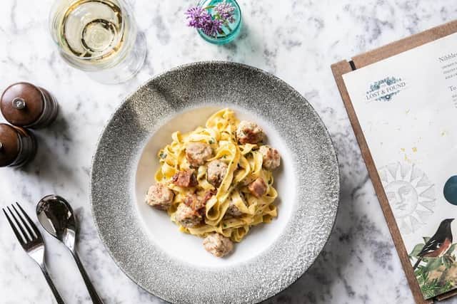 The meatball carbonara will be available to takeaway from Lost & Found.