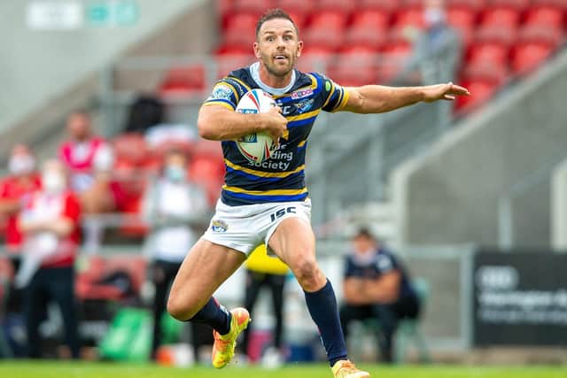Luke Gale during Leeds' defeat by Wigan. Picture by Bruce Rollinson.