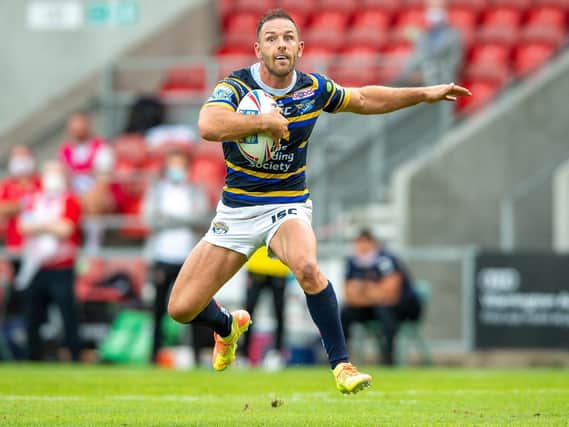 Luke Gale during Leeds' defeat by Wigan. Picture by Bruce Rollinson.