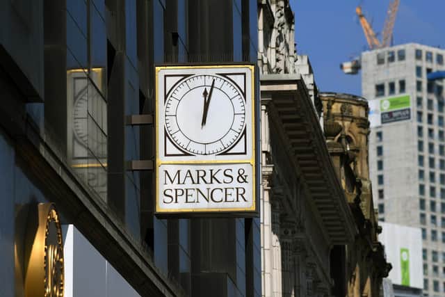 M&S clocks on Briggate, Leeds.