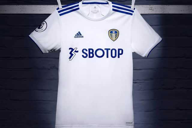 IT'S HERE! Leeds United's new Adidas home shirt. Picture by Leeds United.