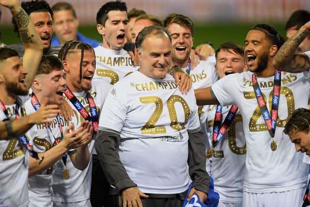 'VERY CLOSE': Leeds United head coach Marcelo Bielsa to signing a new deal. Photo by Michael Regan/Getty Images.