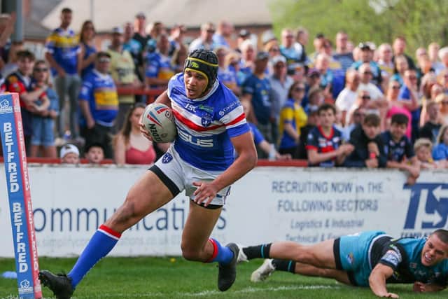 Wakefield Trinity winger, Ben Jones-Bishop. Picture: Alex Whitehead/SWpix.com.