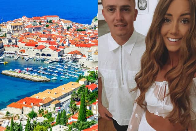 Liam and Jodie were forced to pay hundreds to beat the Croatia quarantine. Photos: Shutterstock/PA