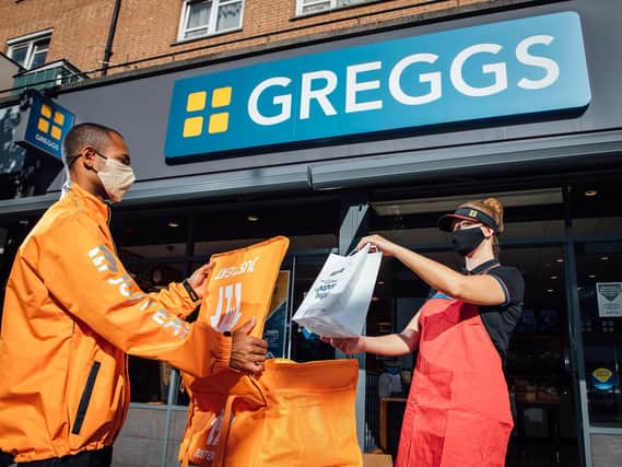 BAKERY chain Greggs’ bakes and baguettes can now be delivered  to homes and offices across parts of Leeds and Sheffield, thanks to a partnership with Just Eat.