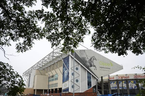 BACK IN THE BIG TIME: Leeds United at their famous Elland Road home. Photo by OLI SCARFF/AFP via Getty Images.