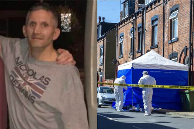Glenn Smith, 47, died after being attacked on his street in Armley (Photos: WYP/Tony Johnson)