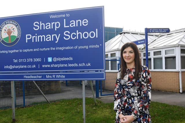 Rebecca White, headteacher at Sharp Lane Primary School in Leeds.
