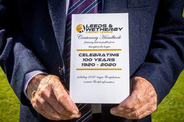 The Leeds and Wetherby Cricket League Centenary Handbook, compiled by David Spavin. Picture: James Hardisty