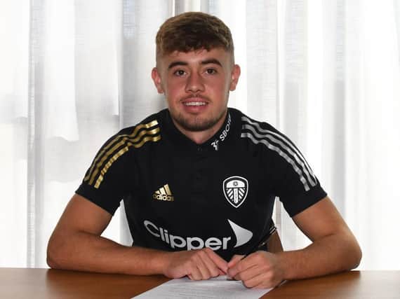NEW DEAL - Alfie McCalmont signed a new four year deal with Leeds United but might be heading out on loan next season. UD Ibiza are one club interested in the midfielder.