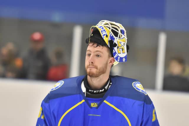 COMING BACK: Leeds Chiefs' netminder, Sam Gospel is among a number of players signed up to return for the 2020-21 season. 
Picture courtesy of Steve Brodie