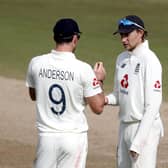 Joe Root: Speaking with James Anderson, is back for Yorkshire. Picture: PA