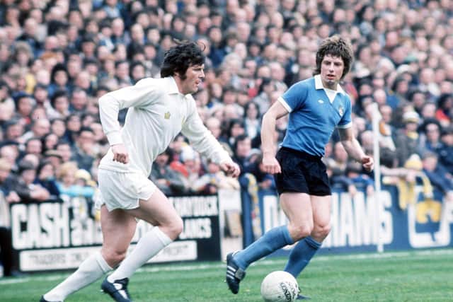 Eddie Gray in action in 1976. PIC: Varley Picture Agency
