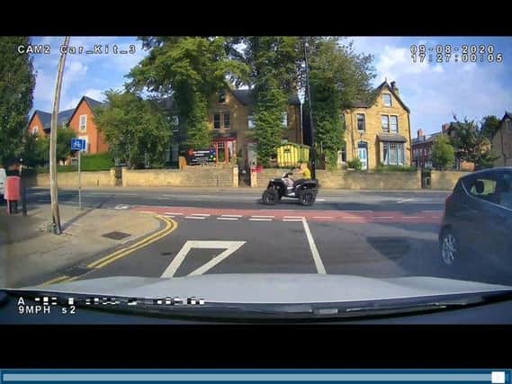 Officers from the North East policing team spotted a quad bike being driven dangerously. Photo: West Yorkshire Police - Leeds North East @WYP_LeedsNE