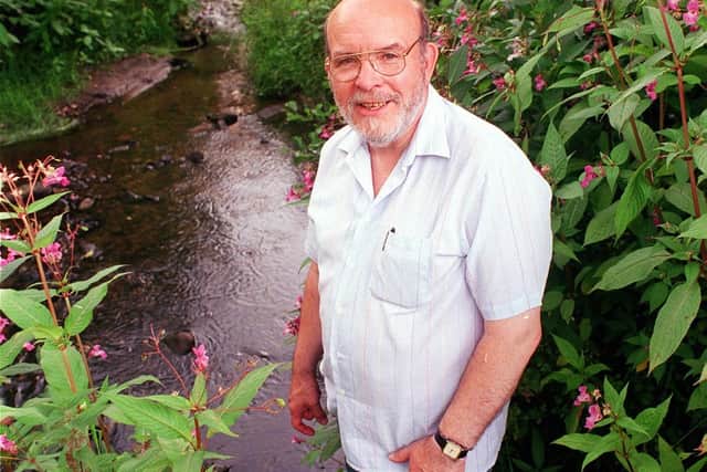 Harold Best pictured at Meanwood Beck in 1999. Photo: JPI Media