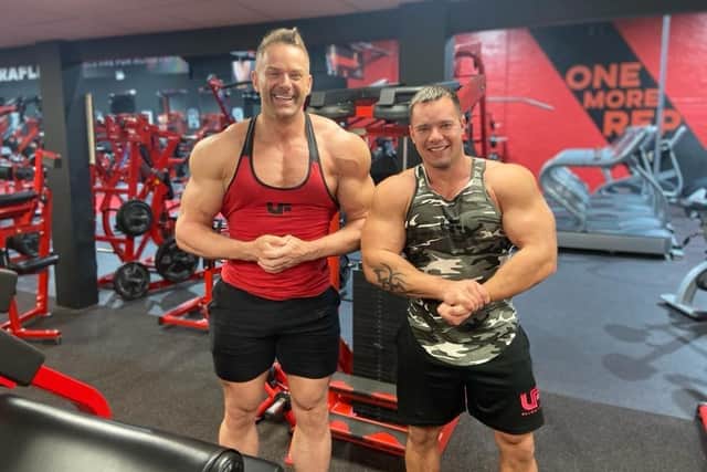 Mike Motanov (pictured right) and Charlie Mardon (pictured left) owners of Ultra Flex Leeds which was second in the Gym of the Year competition.