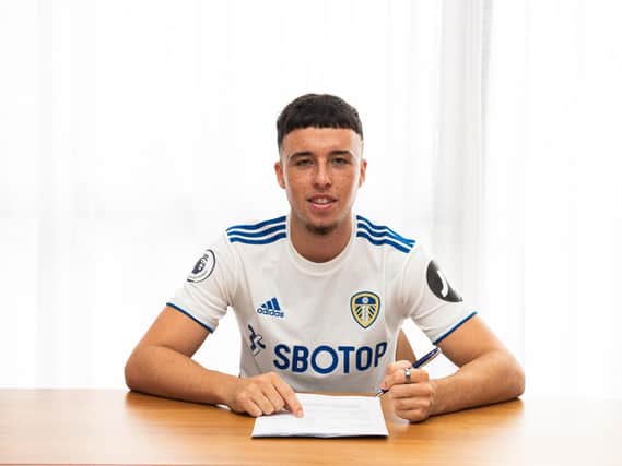 DONE DEAL - Sam Greenwood was officially unveiled as a Leeds United player today after moving from Arsenal.