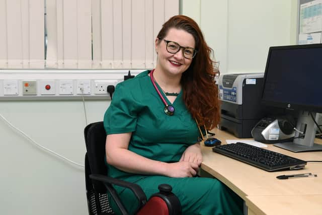Dr Hannah Barham-Brown practising in Leeds. Picture: Jonathan Gawthorpe.