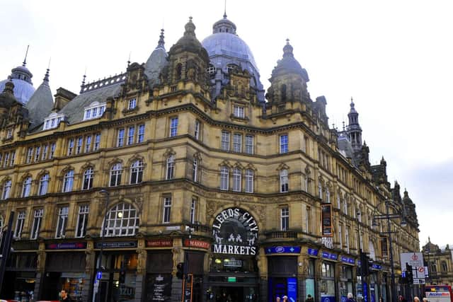 The attack happened outside Kirkgate Market in Leeds city centre.