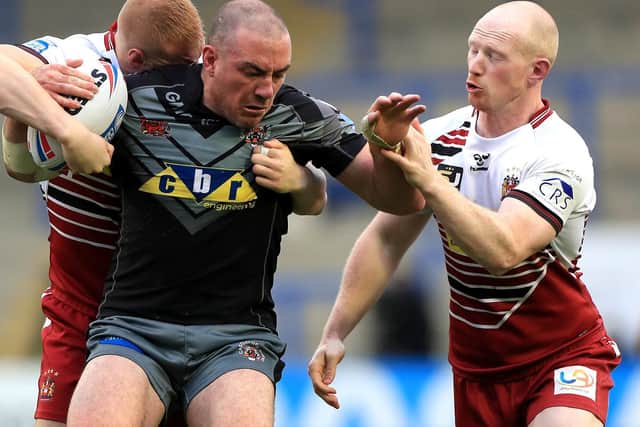 Grant Millington in possession for Tigers. Picture by Mike Egerton/PA Wire.