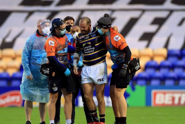 Rhinos are without Adam Cuthbertson who has a back problem. Picture by Mike Egerton/PA Wire.