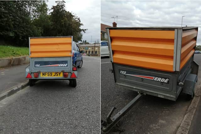 Have you seen this distinctive orange trailer? (Photo: WYP)