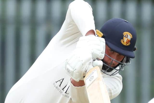 Townville's Jack Hughes hit 32 after posting figures of 4-11 to help overcome Hanging Heaton. Picture: John Clifton.