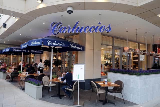 The Carluccio's restaurant in Trinity Leeds has reopened.