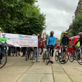 Group for Action on Leeds Bradford Airport (GALBA) campaigners took part in the 'Ride the Noise' cycle on Saturday, August 29.