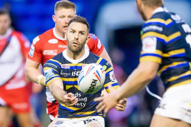 Luke Gale in action against Salford. Picture: Allan McKenzie/SWpix.com.