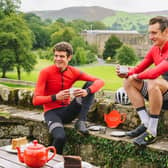 Alistair and Jonny Brownlee have launched The Cafes Are Open with their sponsors Yorkshire Tea (photo: Yorkshire Tea)