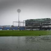 Yorkshire Vikings v Leicestershire Foxes T20 Blast at the Emerald Headingley Stadium abandoned due to heavy rain. Picture: Tony Johnson/JPIMedia.